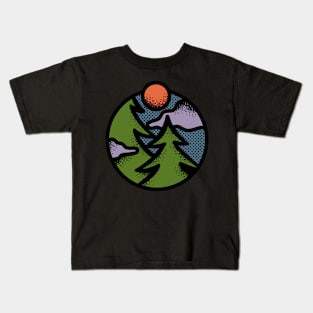 Forest moonlight Kids T-Shirt